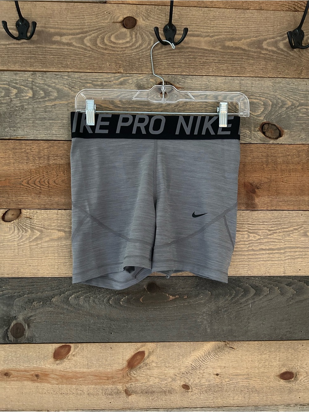 Nike Gray Pro Compression Training Shorts - Picture 1 of 4